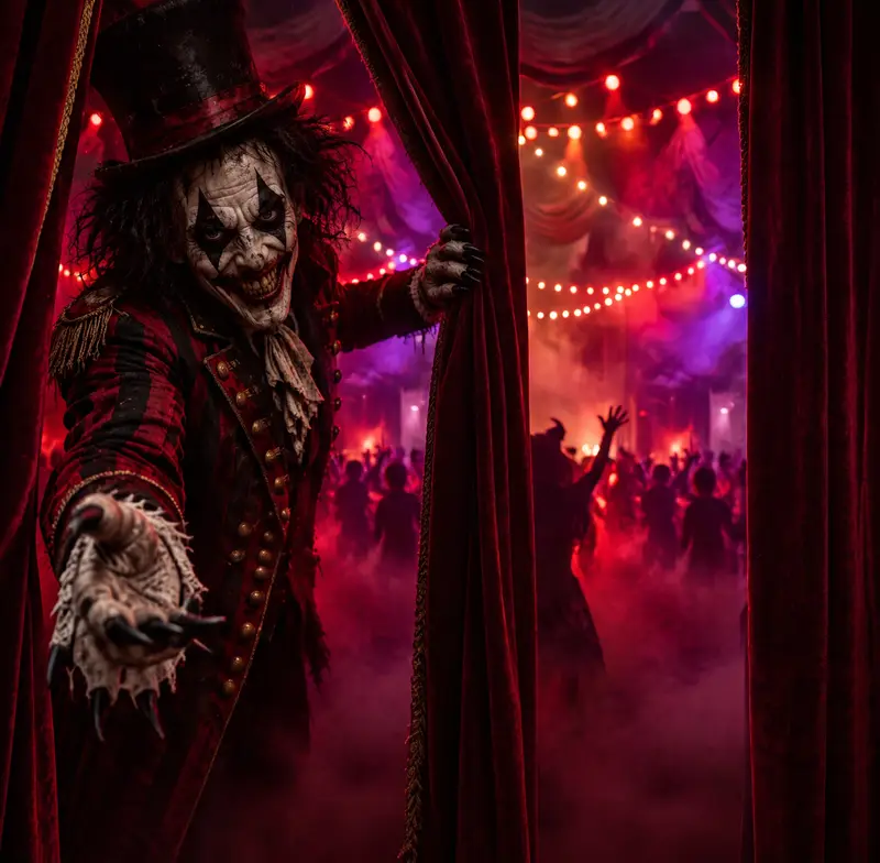The Clownaton ringmaster invites you to Tuani's Halloween Party